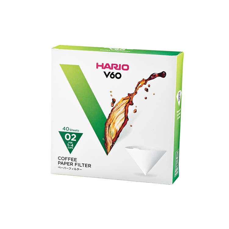 Hario V60 02 Dripper Filtresi (40 Adet) VCF-02-40W